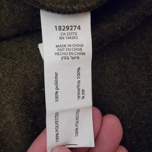 Woman's Black Tape Button-Up Shirt Size  Medium Long Sleeve Green in color - Picture 11 of 11